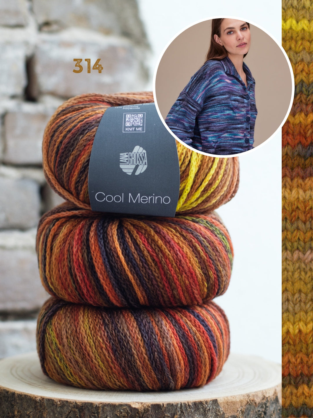 Strickpaket Cool Merino Color Pullover