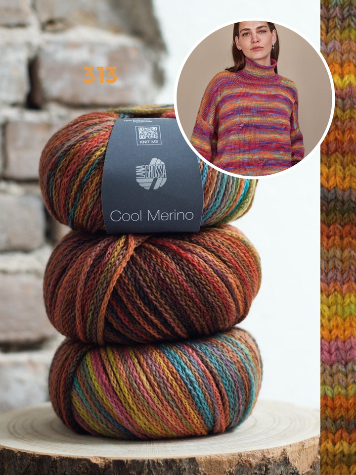 Strickpaket Cool Merino Color Pullover