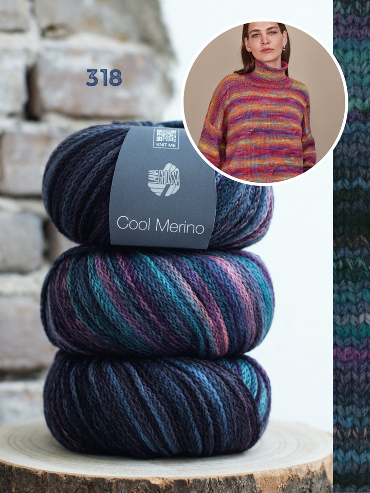 Strickpaket Cool Merino Color Pullover