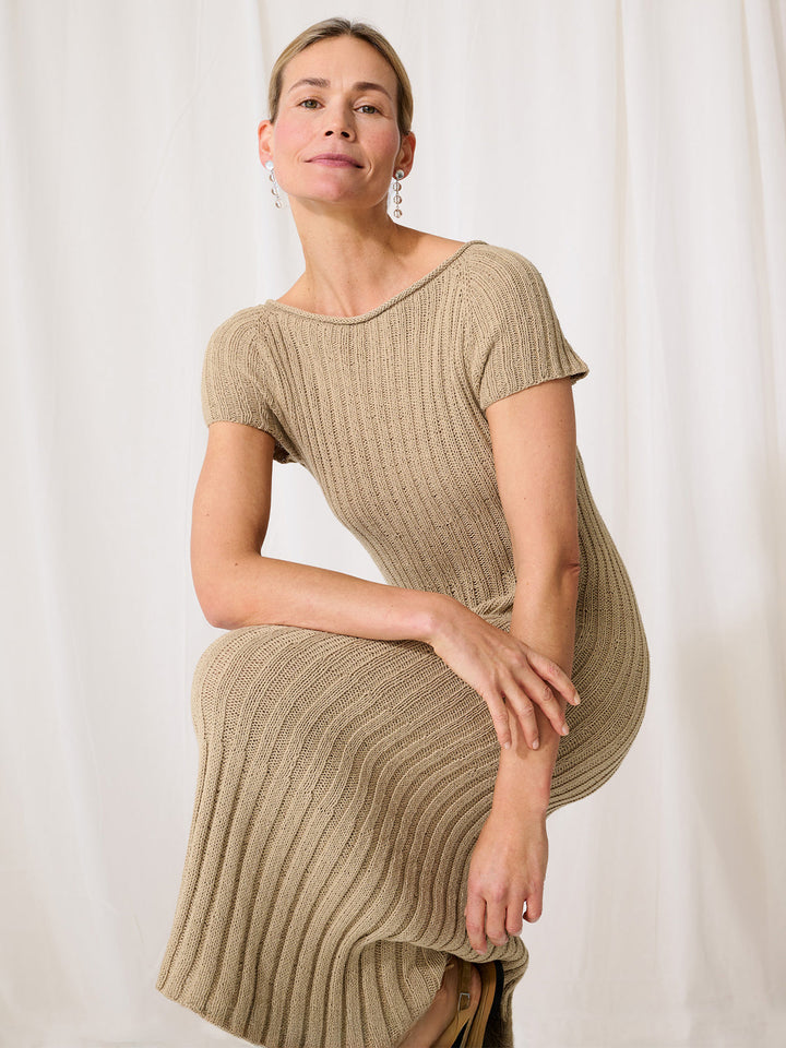 Strickpaket Landlust Sommerseide Top-Down Kleid