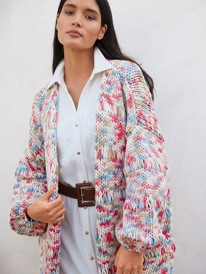 Strickpaket Gelato Cardigan mit Fallmaschen