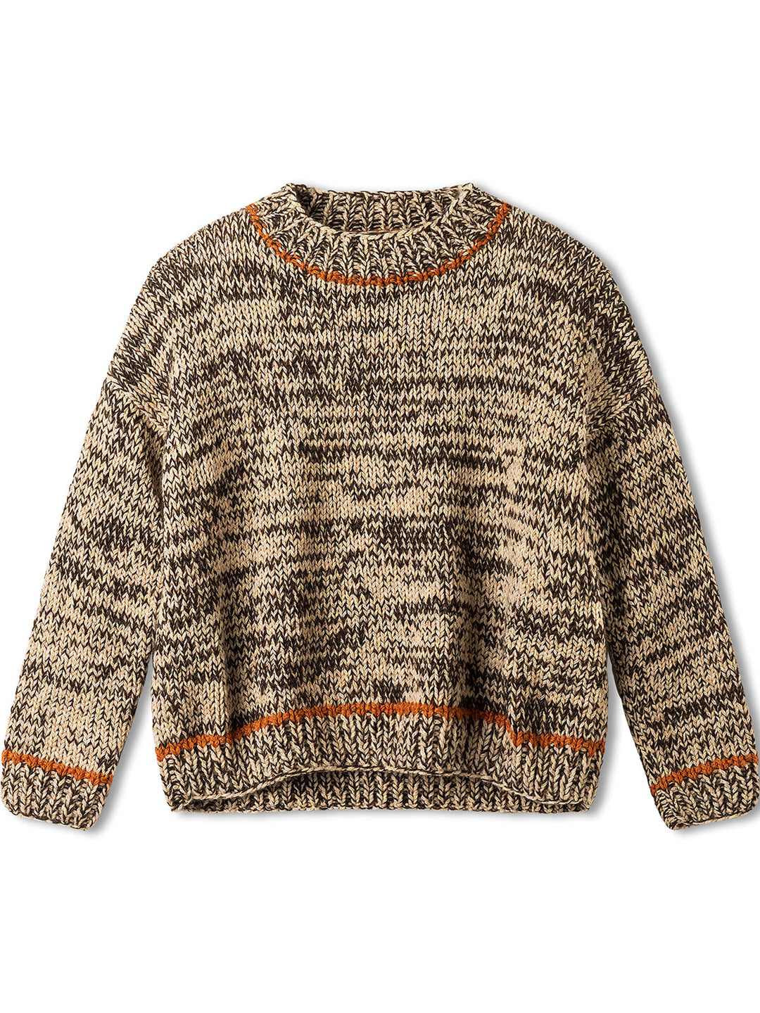 Strickpaket Ecopuno Cool Merino & Cool Merino Big Melierter Pullover - kids