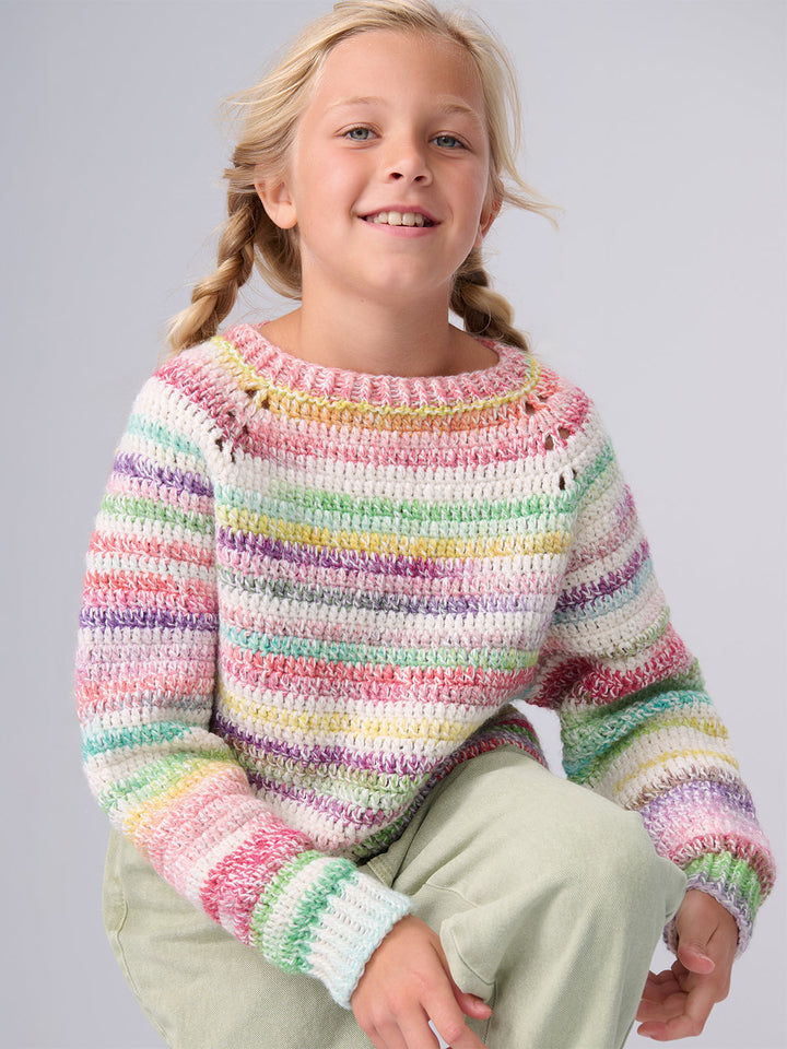 Häkelpaket Gomitolo Magico Ecopuno Topdown Pullover - kids