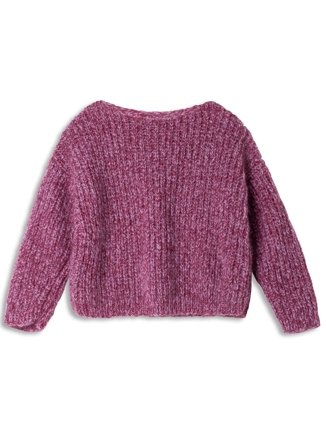 Strickpaket Mohair Moda Pullover im Halbpatentmuster