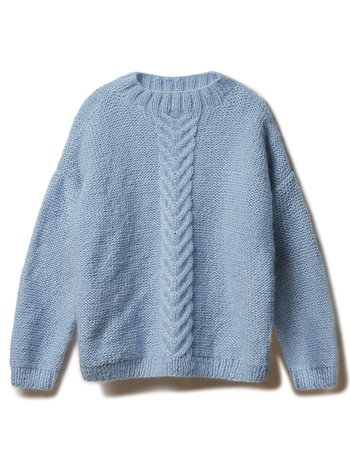 Strickpaket Superkid Seta Pullover mit Zopfmuster