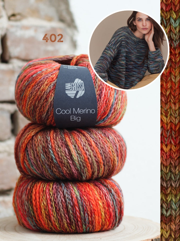 Strickpaket Cool Merino Big Color Pullover