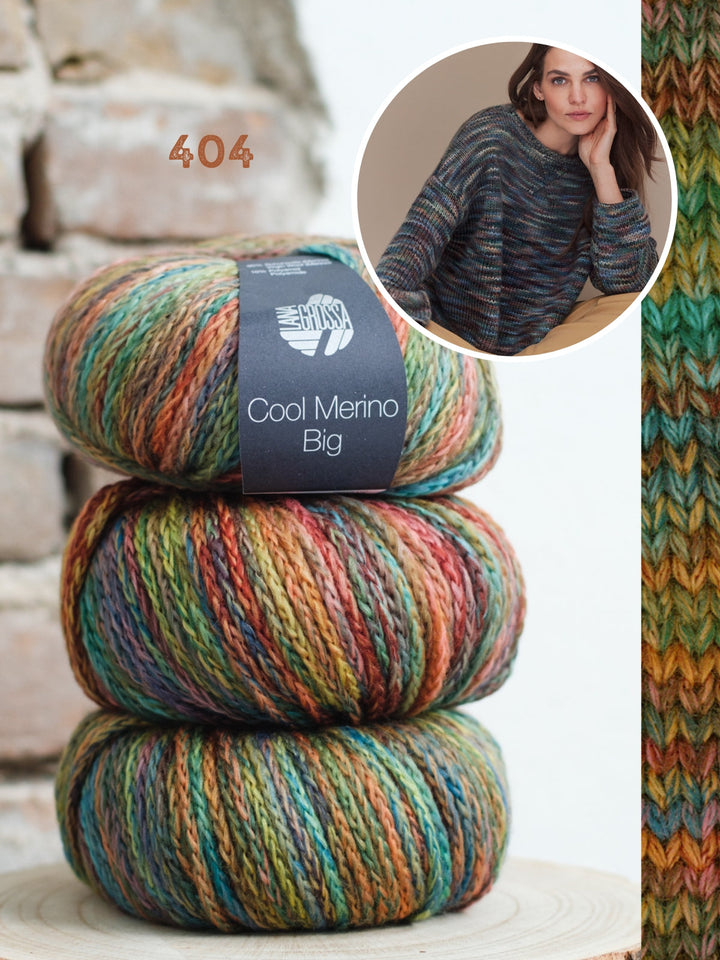 Strickpaket Cool Merino Big Color Pullover