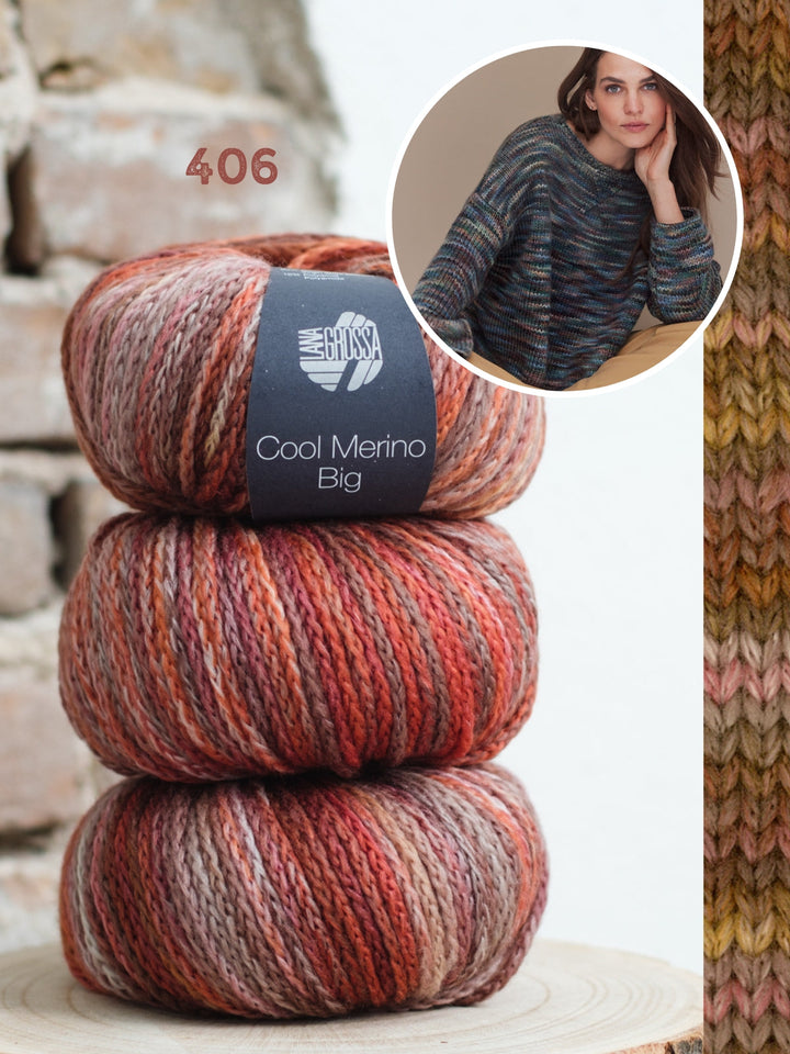 Strickpaket Cool Merino Big Color Pullover