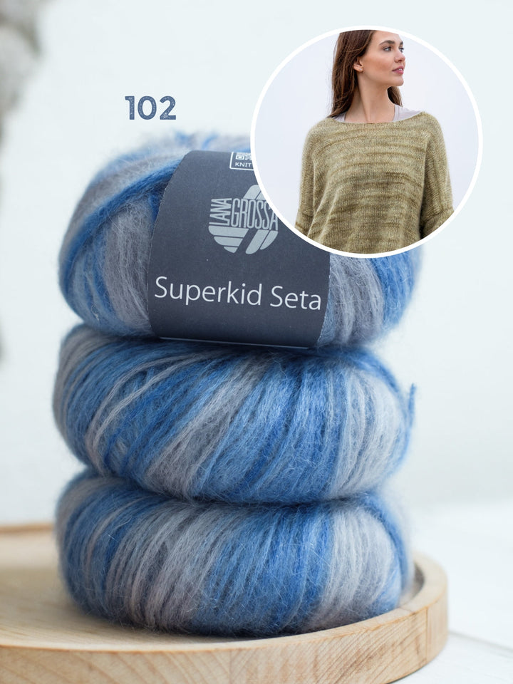 Strickpaket Superkid Seta print Pullover