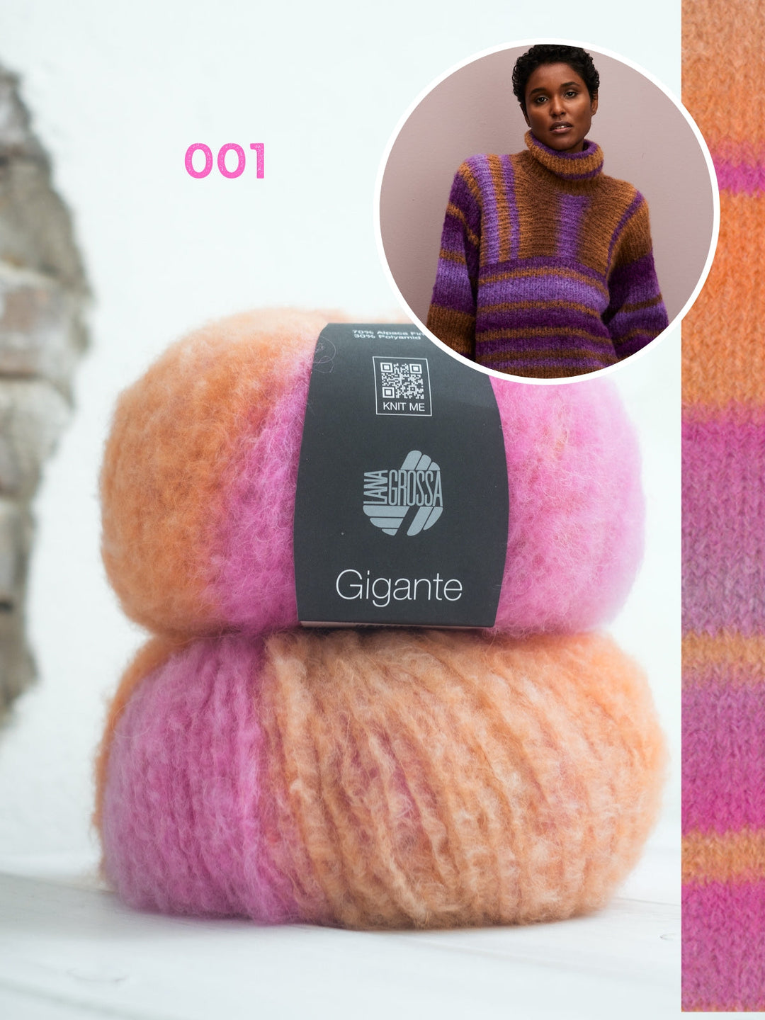 Strickpaket Gigante Rollkragenpullover