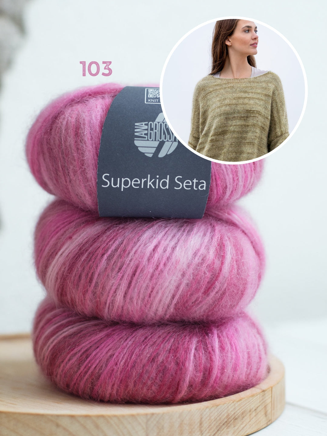 Strickpaket Superkid Seta print Pullover