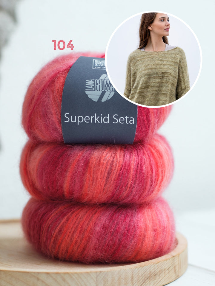 Strickpaket Superkid Seta print Pullover