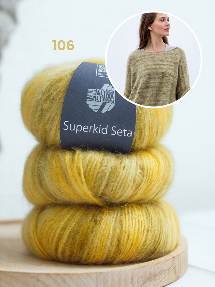 Strickpaket Superkid Seta print Pullover