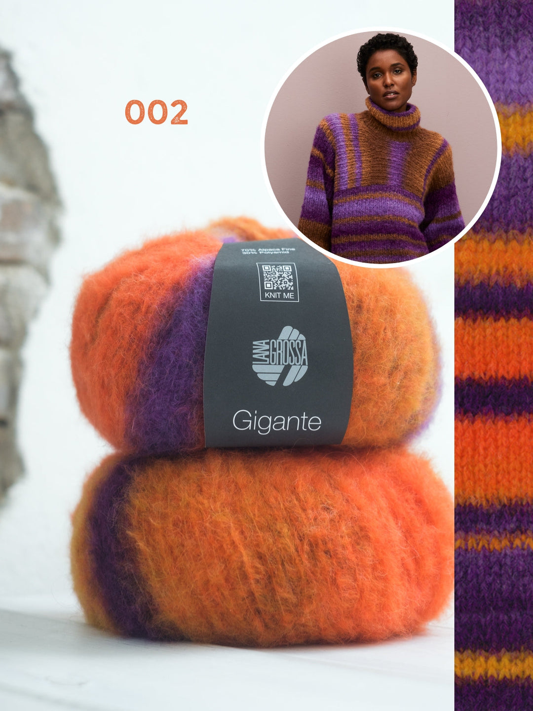 Strickpaket Gigante Rollkragenpullover