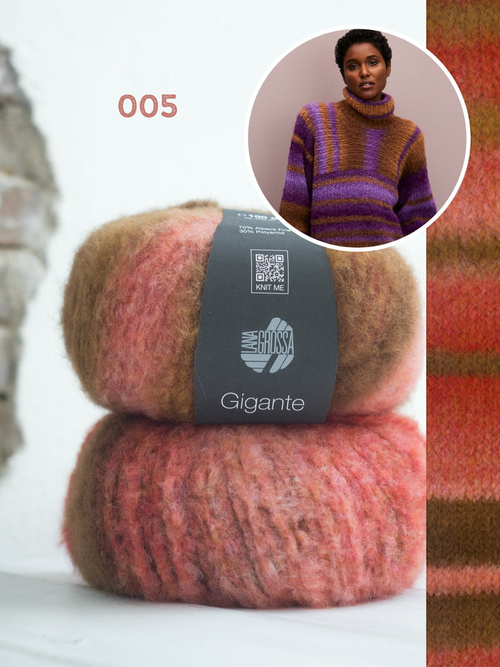 Strickpaket Gigante Rollkragenpullover