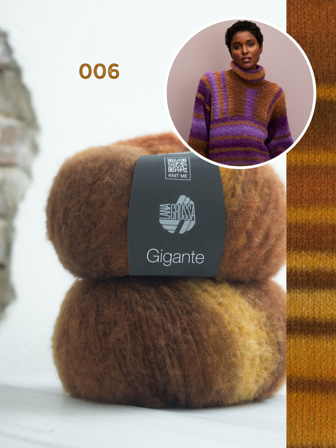 Strickpaket Gigante Rollkragenpullover