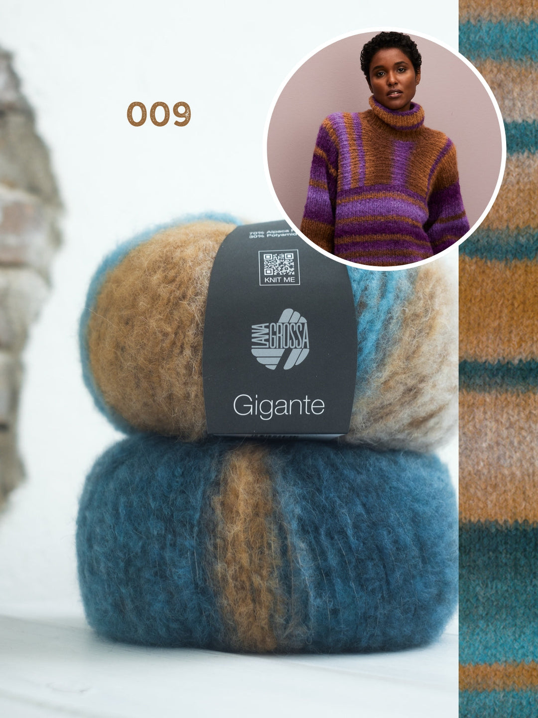 Strickpaket Gigante Rollkragenpullover