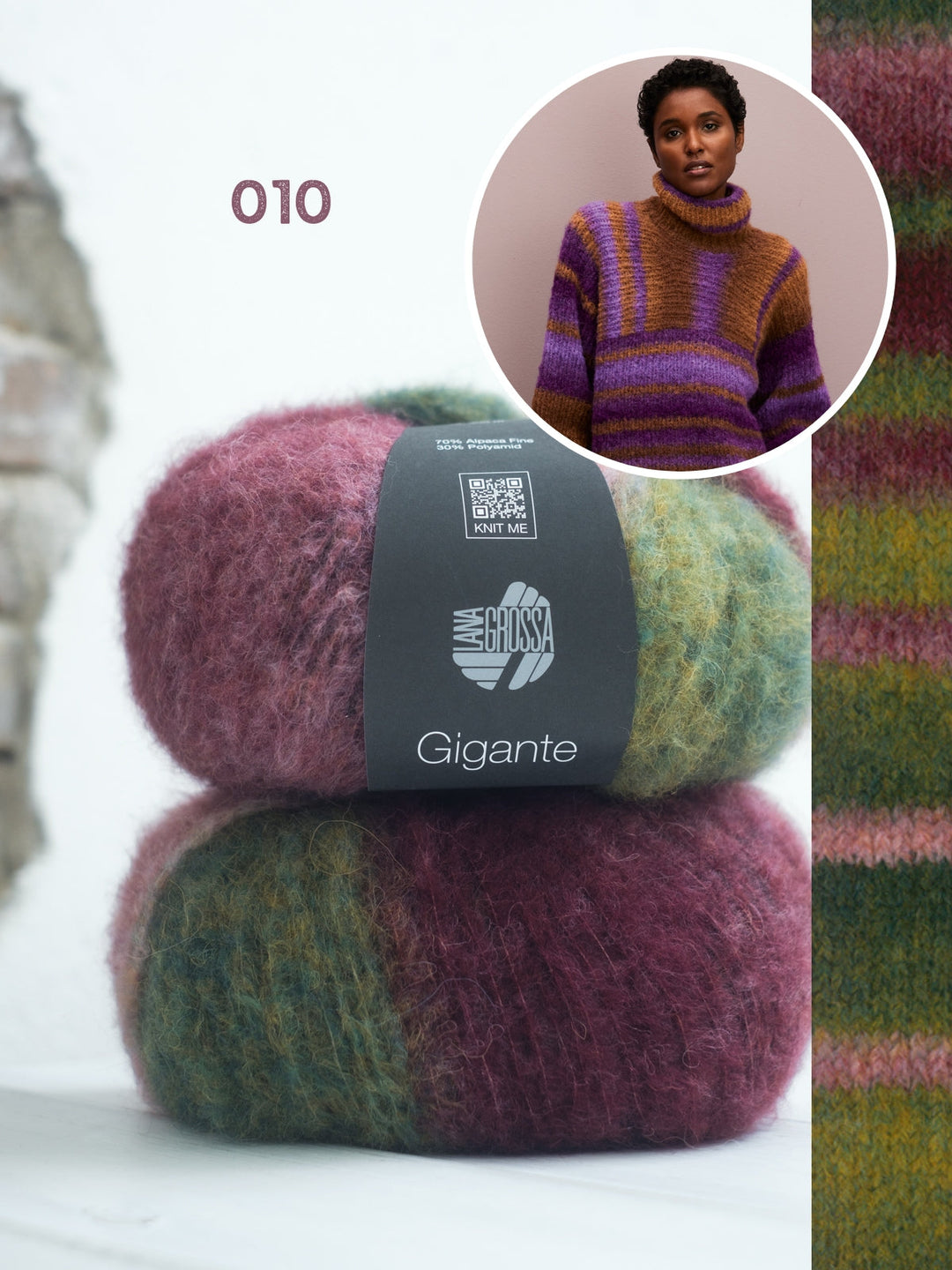 Strickpaket Gigante Rollkragenpullover