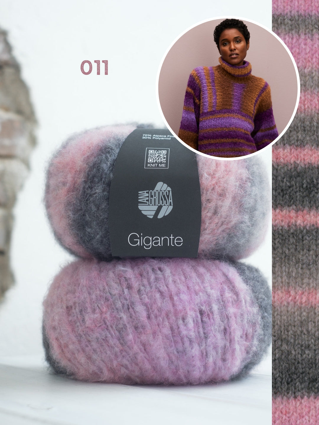 Strickpaket Gigante Rollkragenpullover