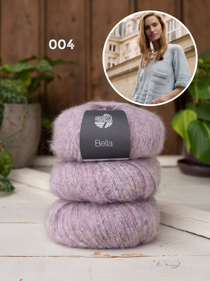 Strickpaket Bella Pullover mit Taschen